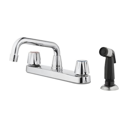 Oakbrook Collection Oakbrook 4876447 Compression Two Handle Chrome Kitchen Faucet for Side Sprayer Included 4876447